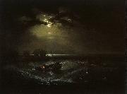 Joseph Mallord William Turner Fishermen at Sea  (The Cholmeley Sea Piece) painting